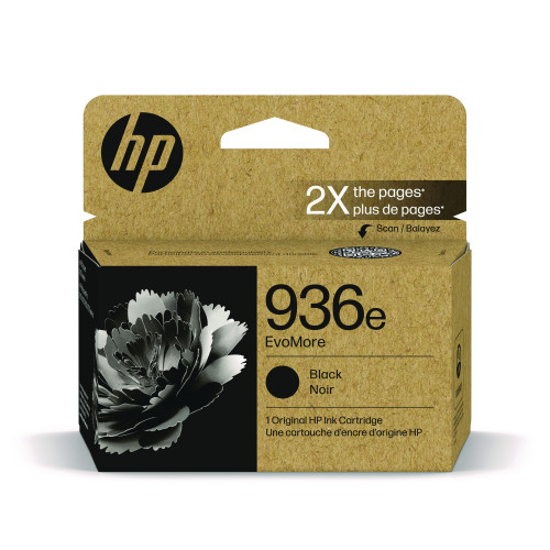 HP 936e EvoMore Black Ink Cartridge (4S6V6LN)