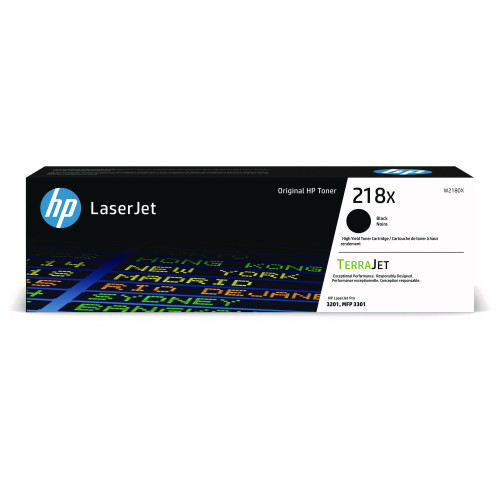 HP 218X High Yield Black Toner Cartridge (W2180X)