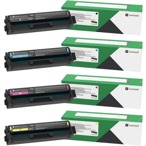 Lexmark C3210C0, C3210K0, C3210M0, C3210Y0 4-Color Toner Cartridge Set