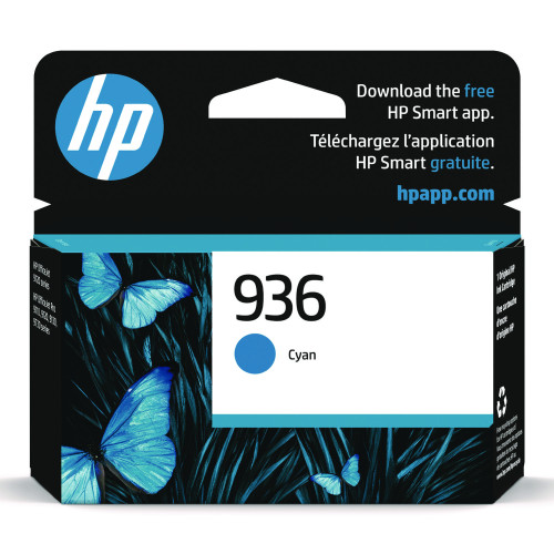 HP 936 Cyan Ink Cartridge (4S6U9LN)