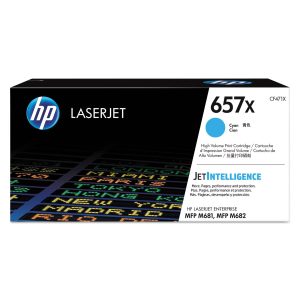 HP Genuine OEM CF471X HP 657X High Yield Cyan Original Laserjet Toner Cartridge (23K YLD)