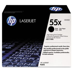 HP Genuine OEM CE255X (HP 55X) HP55X High Yield Black Toner Cartridge (12.5K YLD)